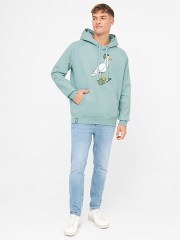 Derbe Sweatshirt 'Ryan Zip' in Blue