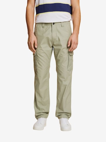 Regular Pantalon cargo ESPRIT en vert : devant