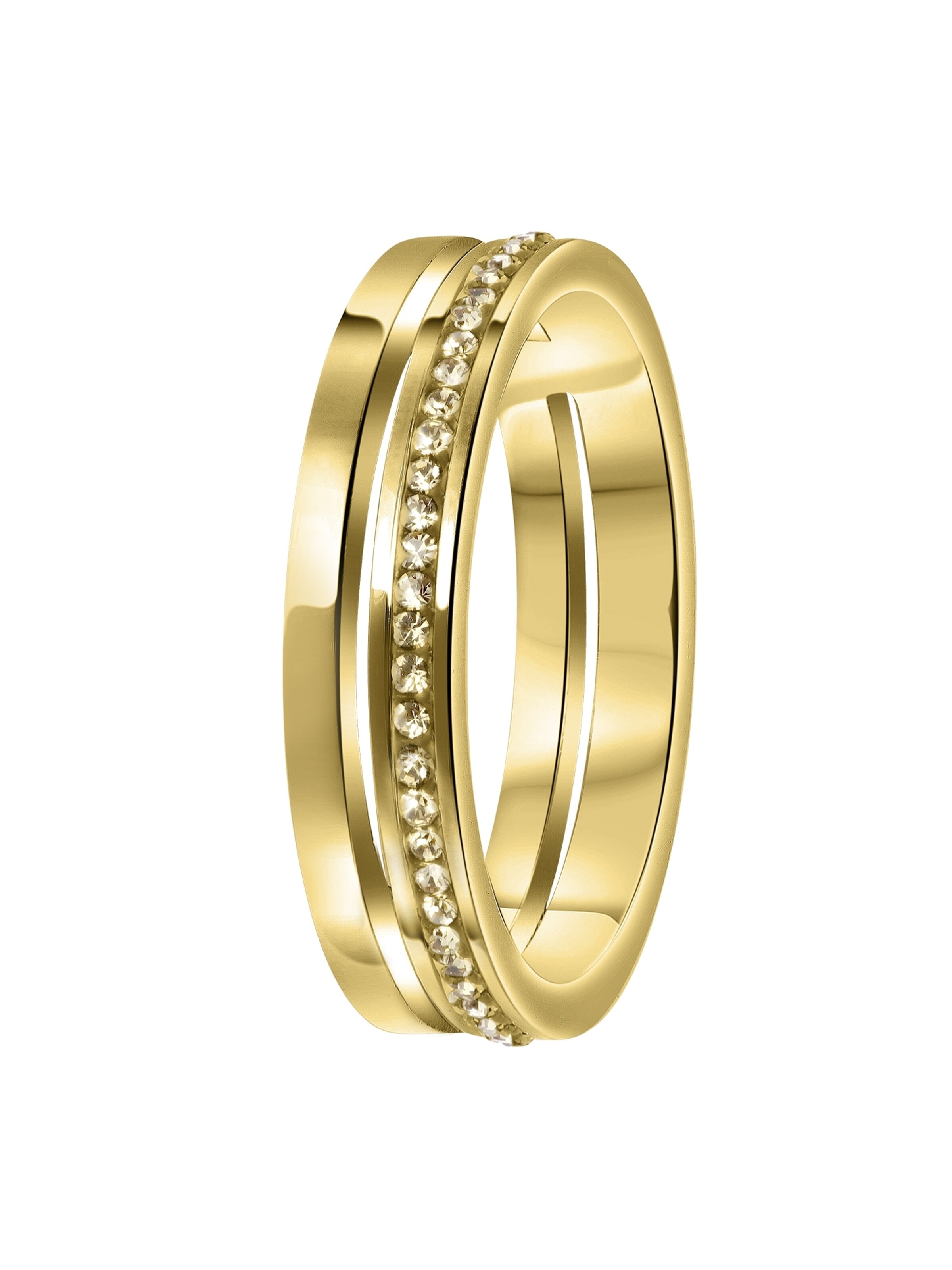 Lucardi Ring in Gold: front