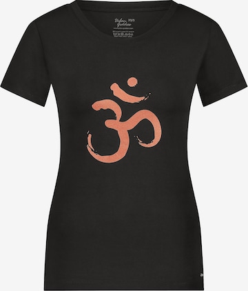 Urban Goddess Yoga & Activewear Sporttop 'Om Core Yoga and Pilates' in Schwarz: Vorderseite