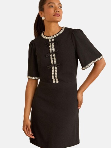 love & roses - Vestido en negro: frente