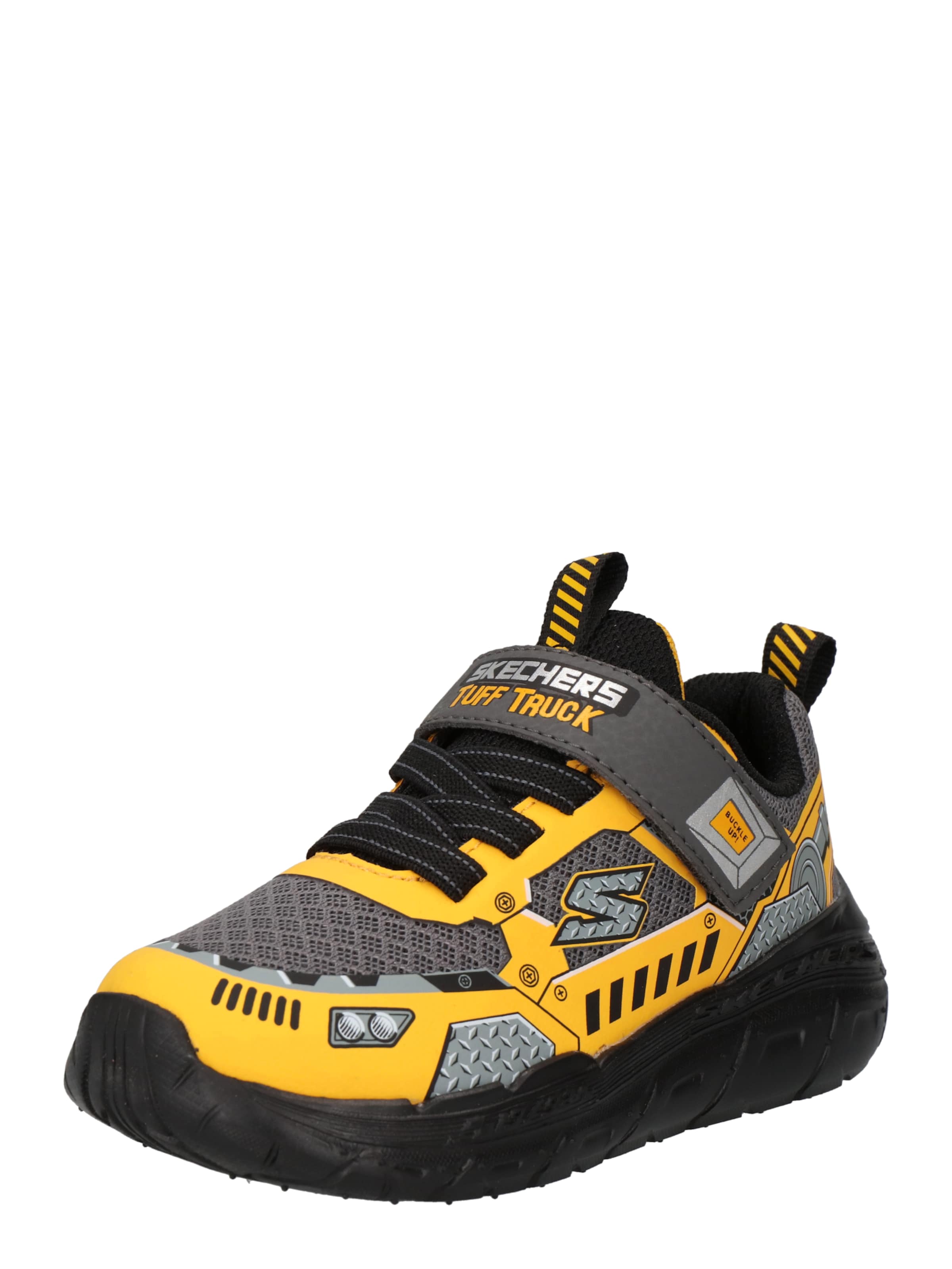 Scarpina primi passi di Skechers Kids in giallo: frontale