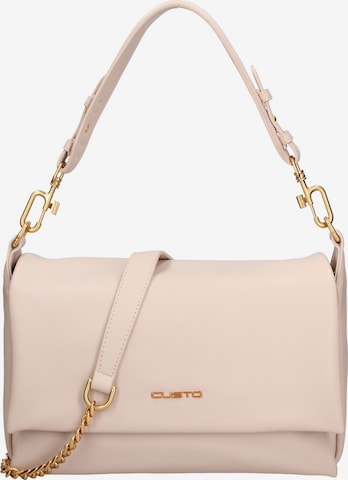 Borsa a spalla di Custo Barcelona in beige: frontale
