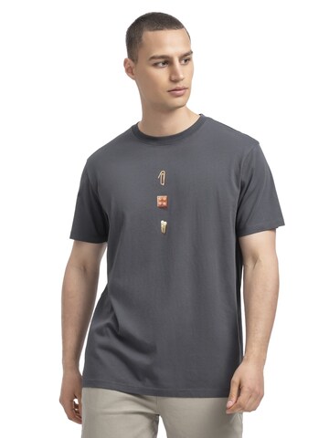 T-Shirt Kaft en gris : devant