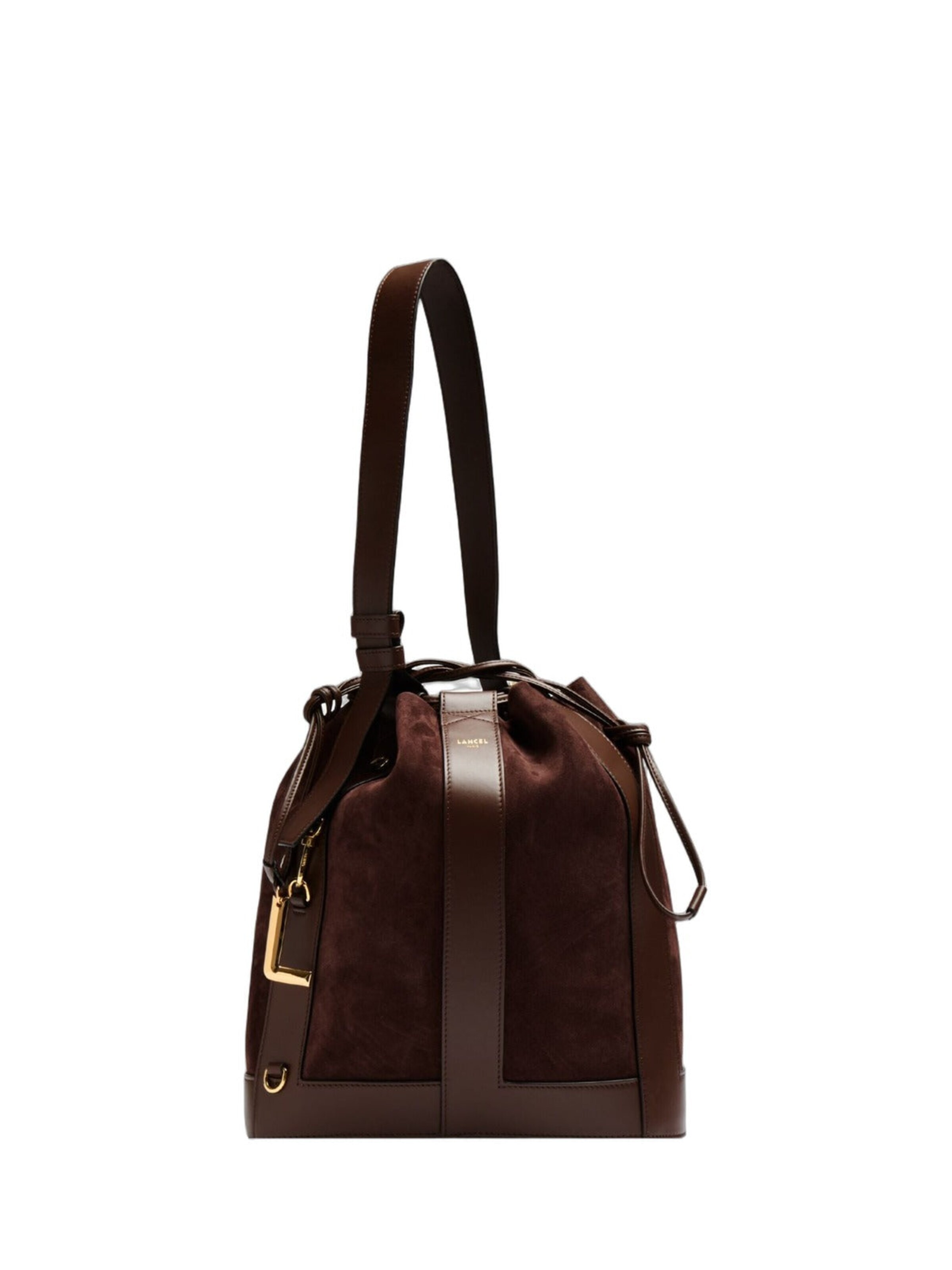 Sac bandoulière 'Elles' Lancel en marron : devant