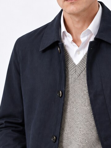 ALLTHEMEN Between-Seasons Coat 'Nebel' in Blue