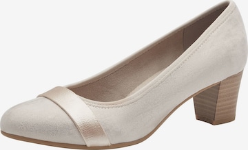 Escarpins JANA en beige : devant