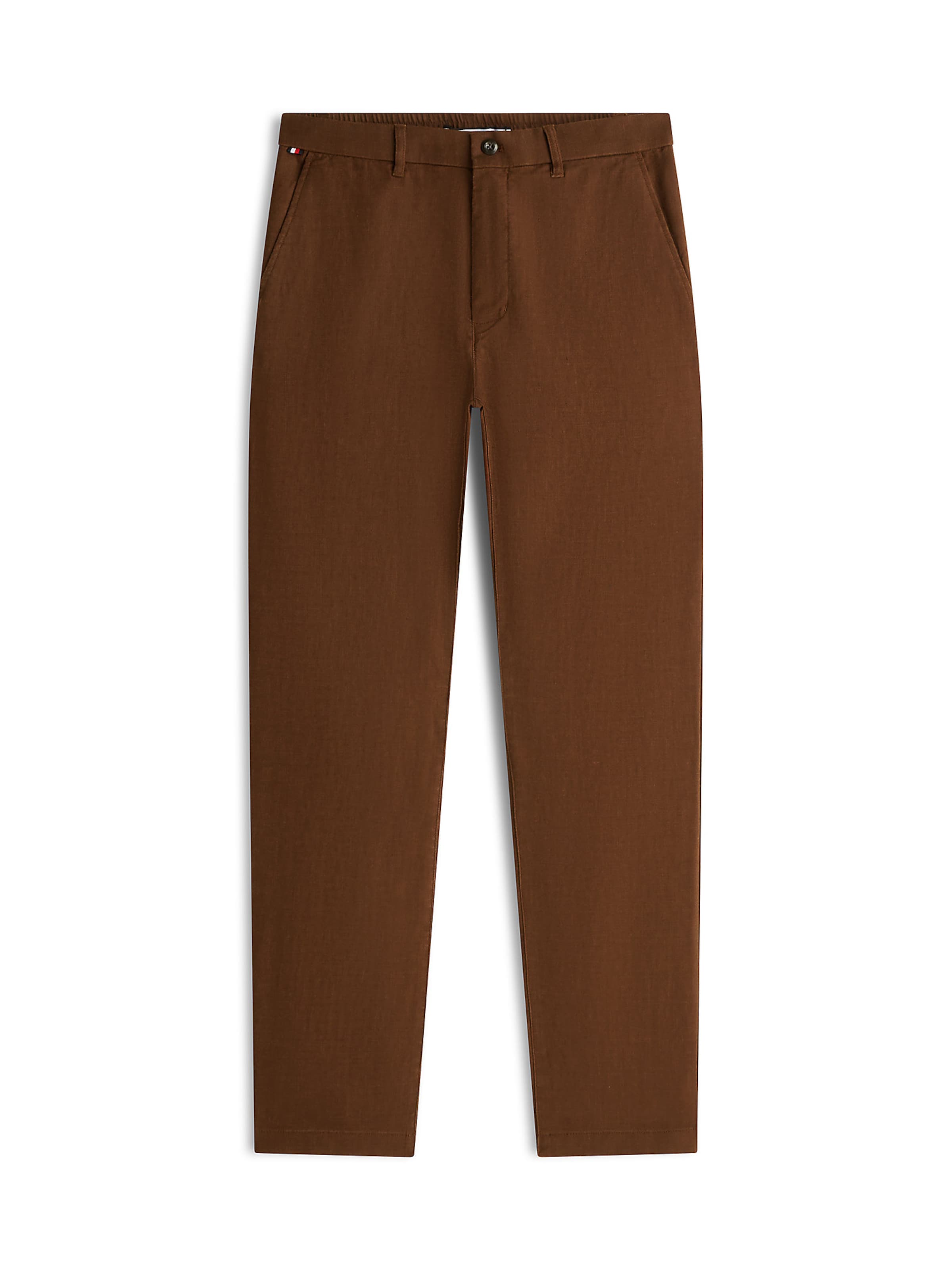 Pantalon chino 'Denton' TOMMY HILFIGER en marron : devant
