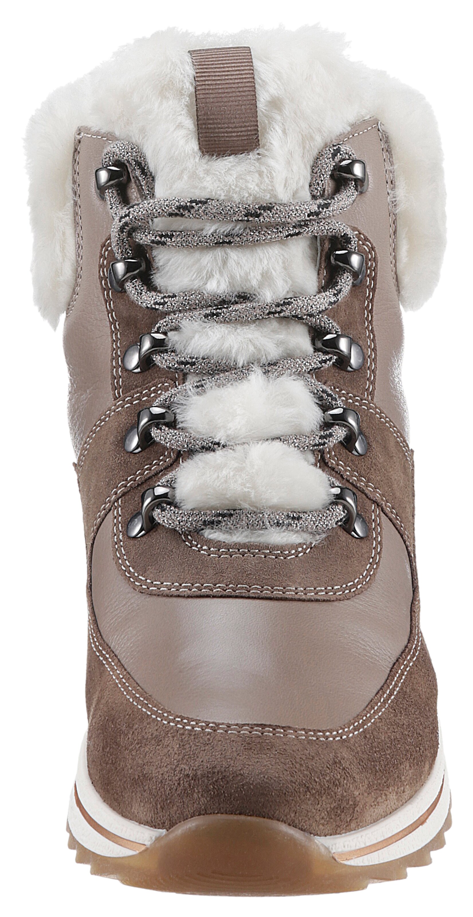 ARA Lace-Up Ankle Boots in Brown