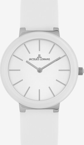 Jacques Lemans Analog Watch in White: front