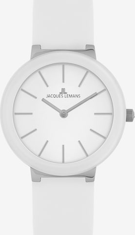 Jacques Lemans Uhr in Weiß: predná strana