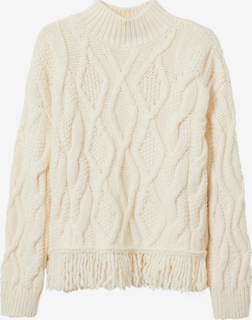 MANGO Oversized Sweater 'Pony' in Beige: front