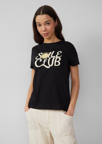 QS Shirt in Schwarz: Vorderseite