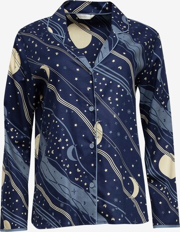 Cyberjammies Pajama Shirt ' Skye Blue Celestial' in Blue: front