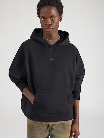 Bluză de molton de la HOLLISTER pe negru: față