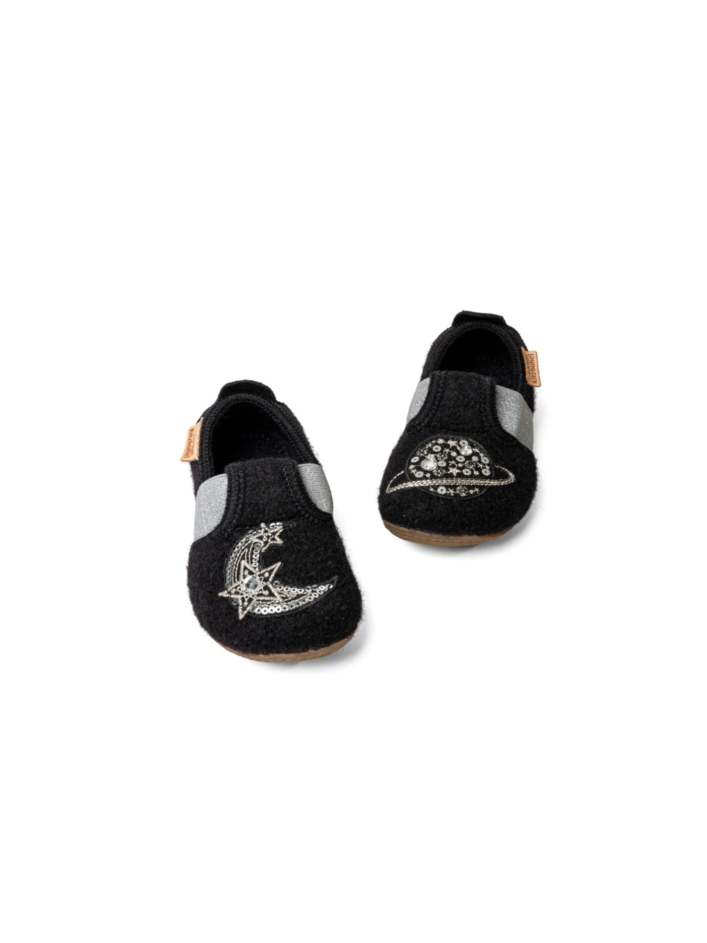 Living Kitzbühel Slippers 'Magic Moon Magic Moon' in Black