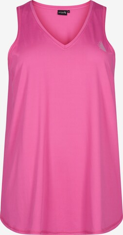 Active by Zizzi Sportsoverdel 'ABASIC' i pink: forside