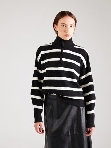 Pull-over 'VHARI' FRENCH CONNECTION en noir : devant