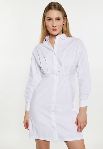 DreiMaster Klassik Shirt dress in White: front