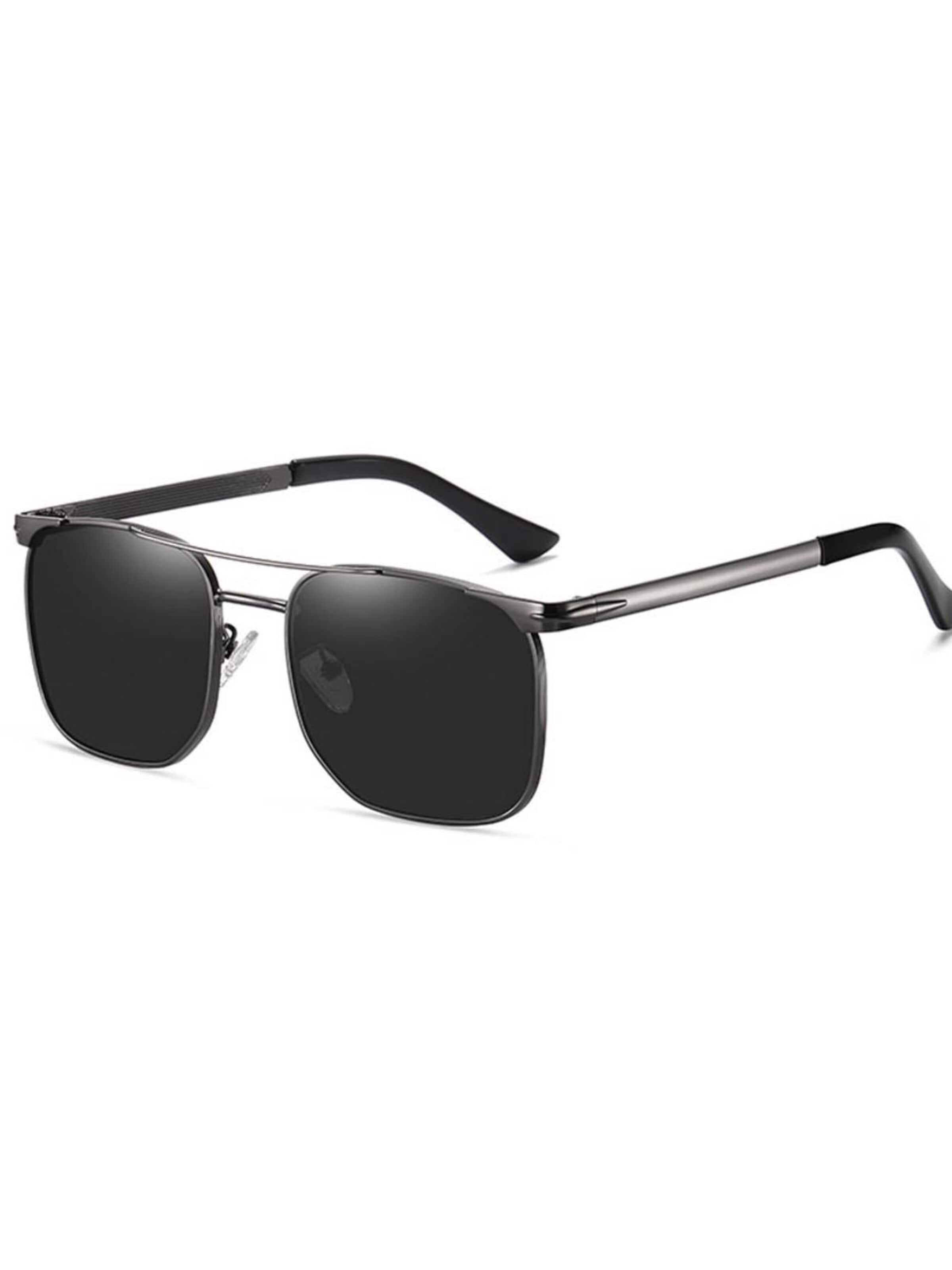 VEYREY Sunglasses 'Pilotenbrille Pilotenbrille Ugor' in Black: front