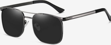 VEYREY Sunglasses 'Pilotenbrille Pilotenbrille Ugor' in Black: front