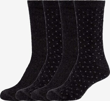 camano Socks in Black: front