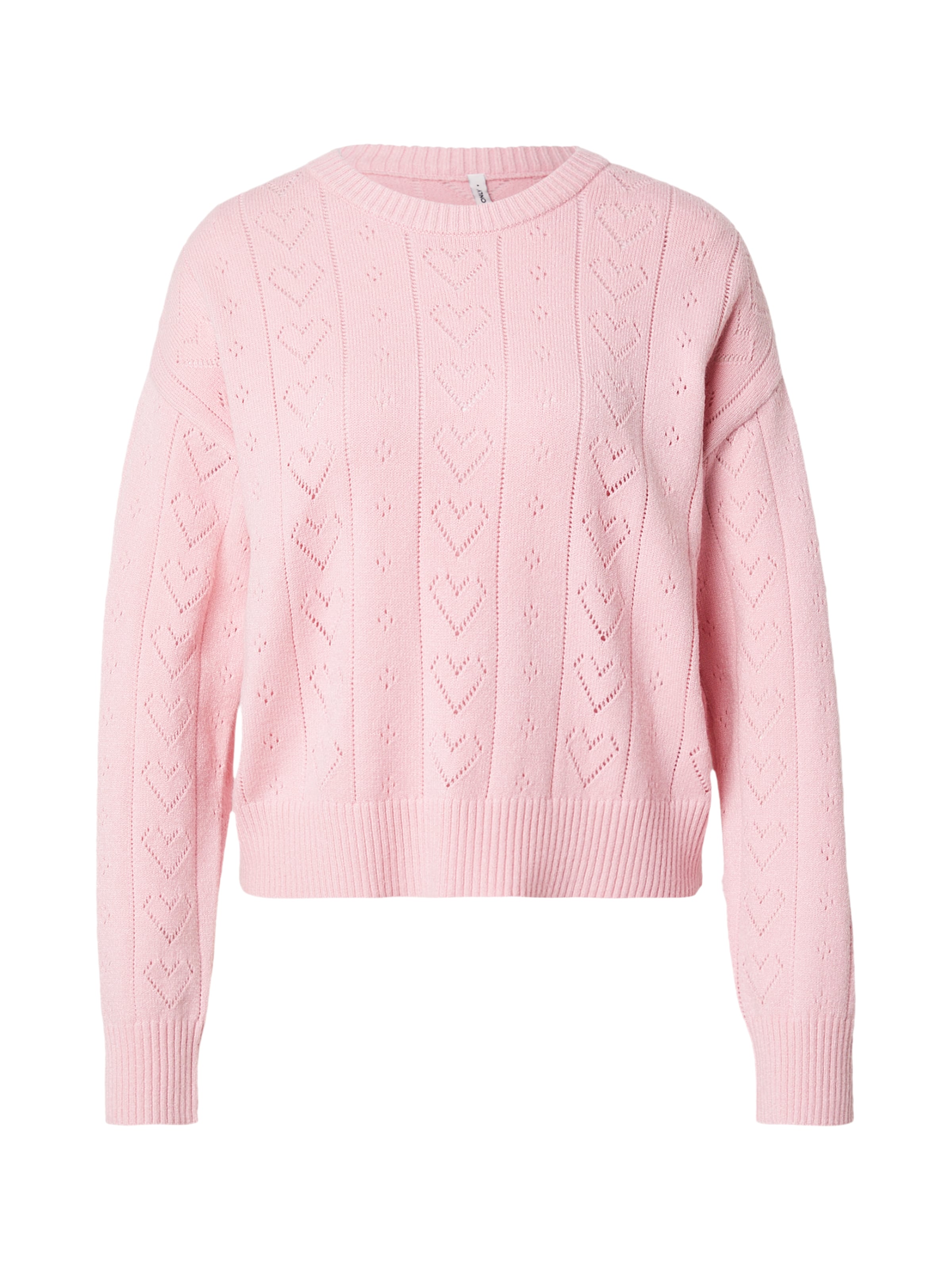 ONLY Pulóver 'ONLPAINT' - rózsaszín: elől