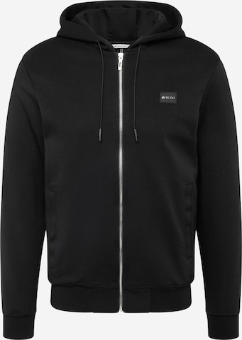 ANTONY MORATO Zip-Up Hoodie in Black: front