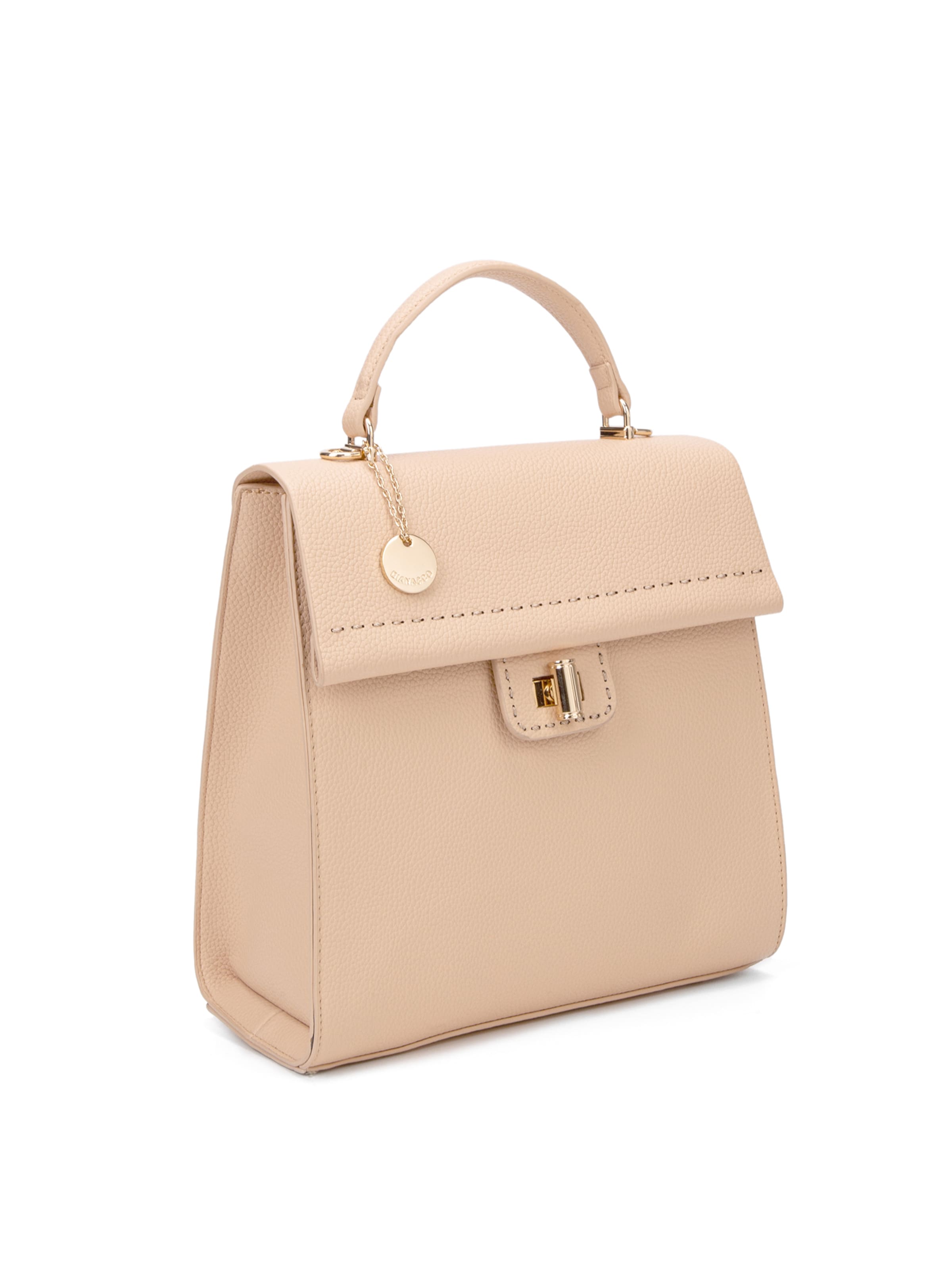 Zaino 'Zaino Donna Vegan Leather Diana & Co Firenze - Chiusura Girello Tracolla Regolabile' di Diana&Co. in beige