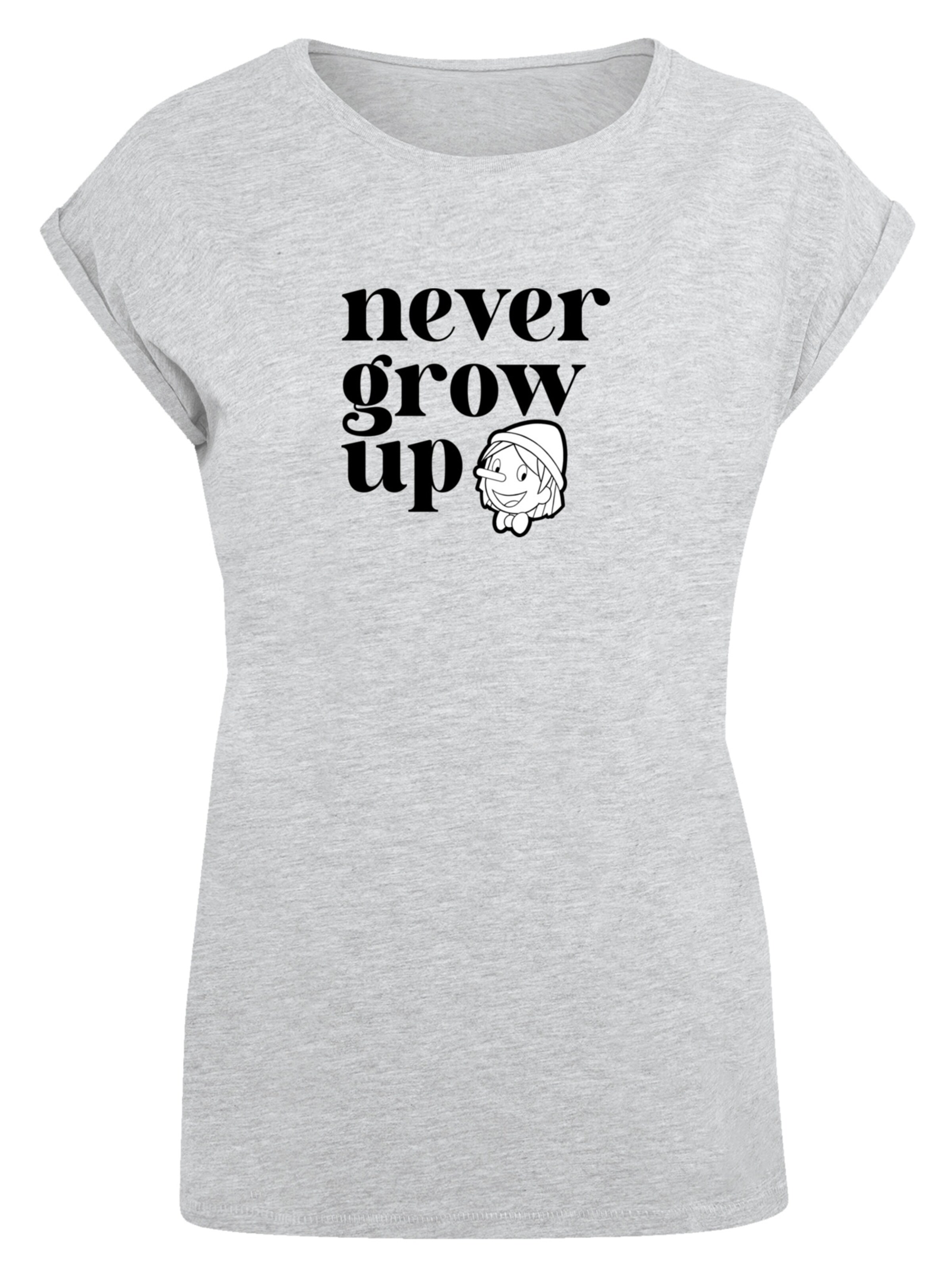 T-shirt 'Heroes of Childhood Pinocchio' F4NT4STIC en gris : devant