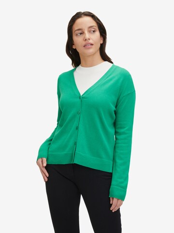 Betty Barclay Basic-Strickjacke mit Knopfleiste in Grün: predná strana