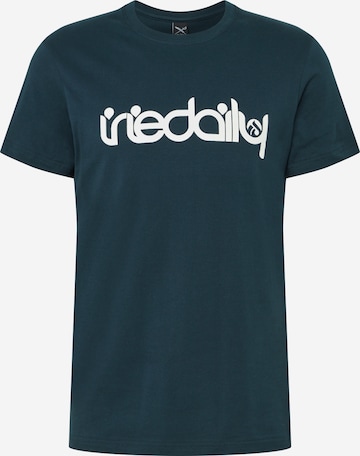 Tricou 'No Matter 4' de la Iriedaily pe verde: față