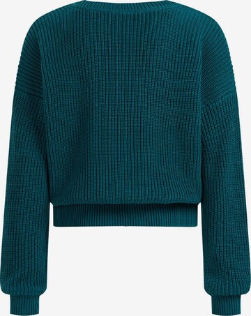 Geacă tricotată de la WE Fashion pe verde