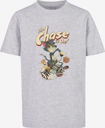 ABSOLUTE CULT Shirt 'Tom And Jerry - The Chase Is On' in Grijs: voorkant