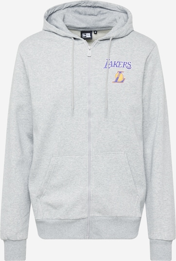 Džemperis 'LOSLAK' iš NEW ERA, spalva – pilka / gervuogių spalva / šviesiai oranžinė / balta, Prekių apžvalga