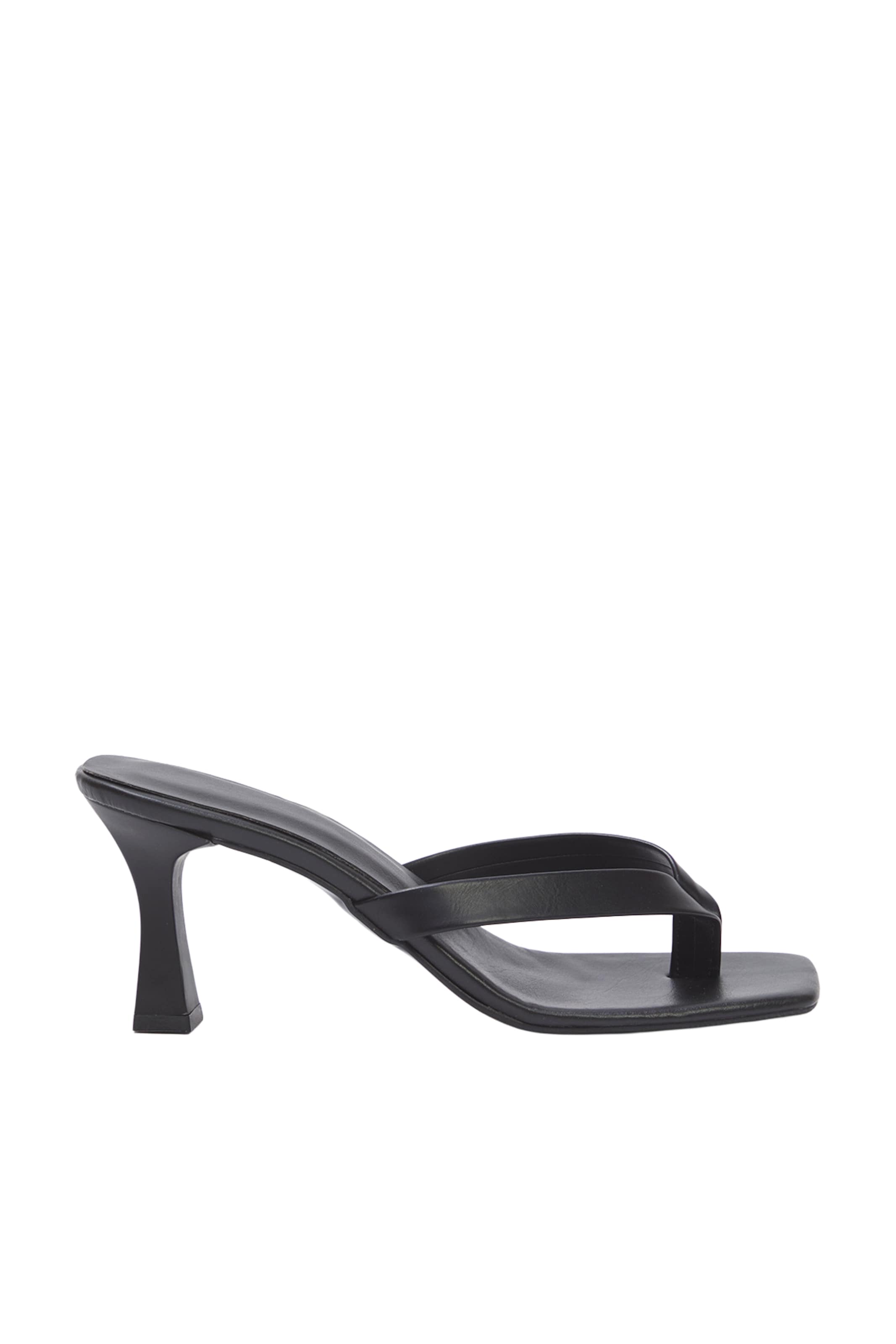 Trendyol - Sandalias de dedo en negro: frente
