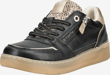 TOM TAILOR Sneakers laag in Zwart: voorkant