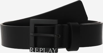 REPLAY Belt in Black: front