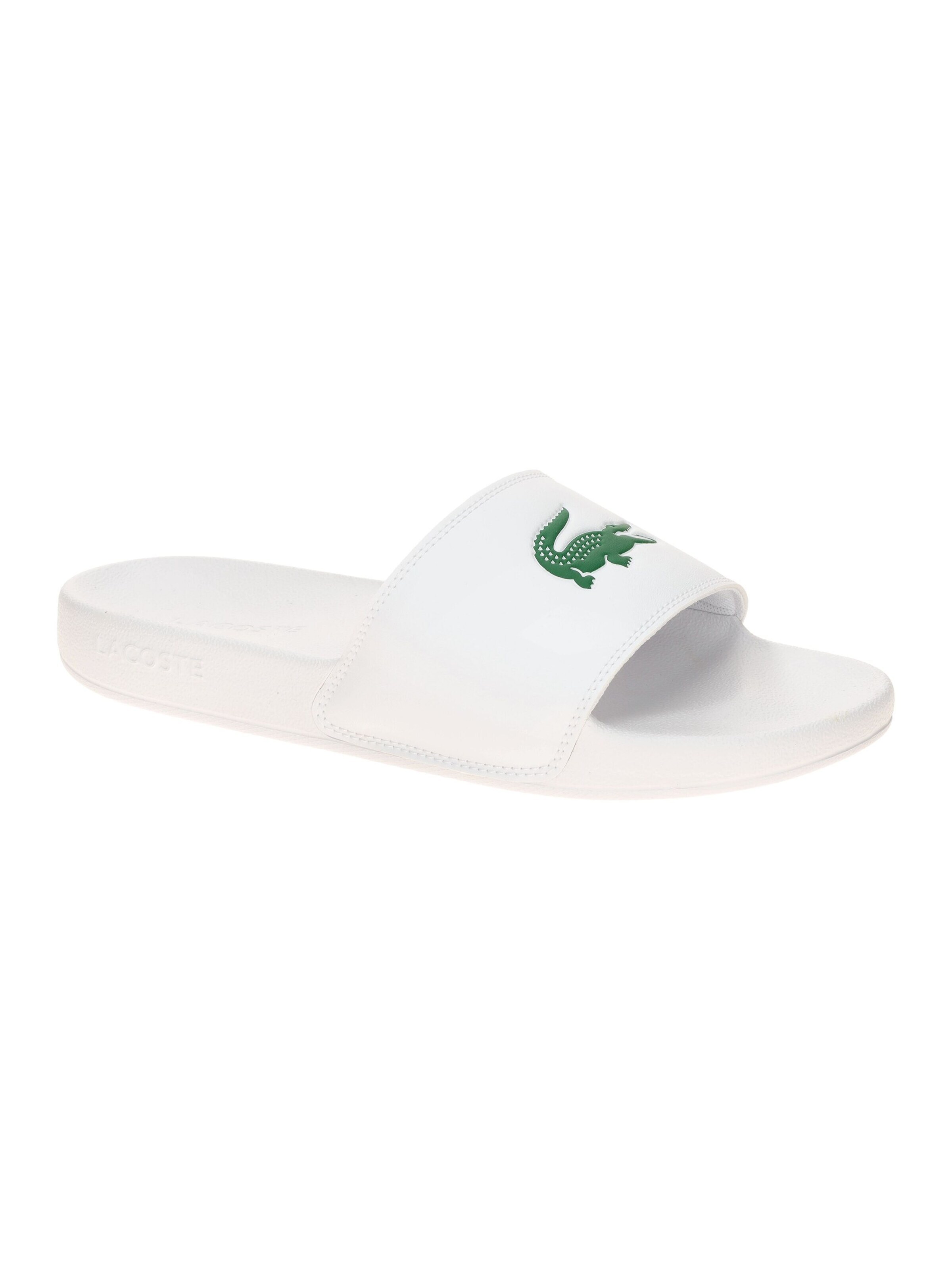 LACOSTE Mules 'Lacoste Serve Slide Pantoletten weiß 0041' in White: front