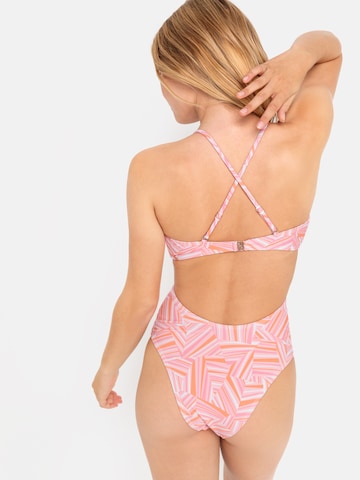 LSCN by LASCANA Swimsuit 'Lisa' in Pink: back