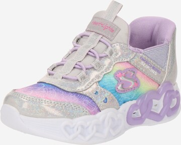 Baskets SKECHERS en argent : devant