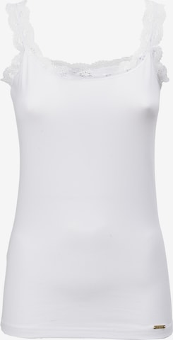 balta Influencer Palaidinė be rankovių: priekis