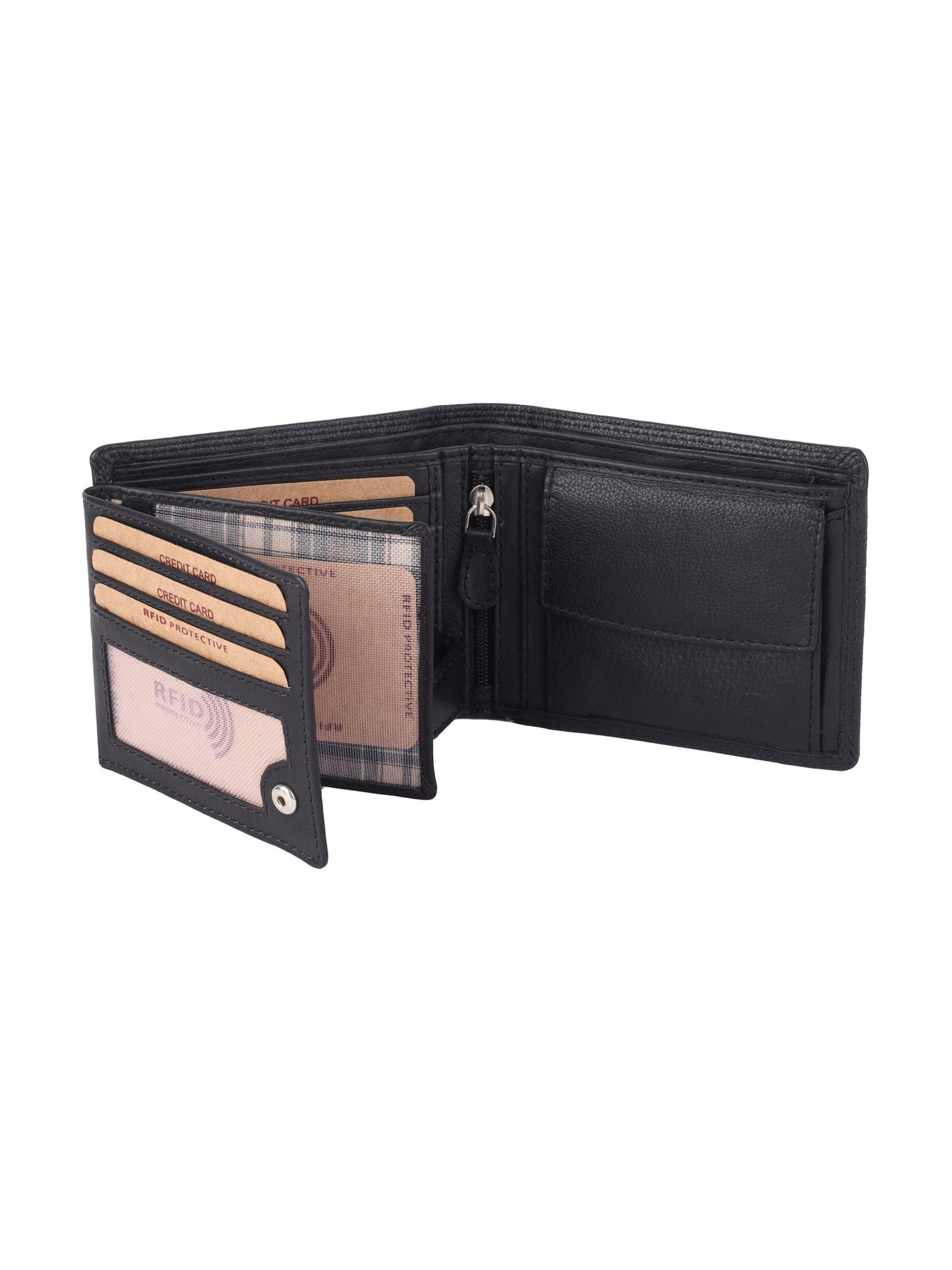 Benthill Wallet in Black: front