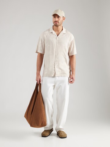 Regular fit Camicia 'JREBBERN RESORT' di JJ Rebel in beige