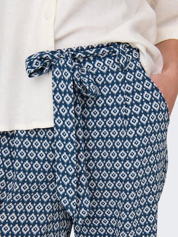 ONLY Zvonové kalhoty Kalhoty se sklady v pase 'WINNER' – modrá