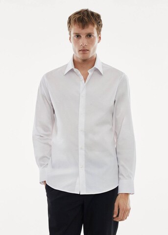 MANGO MAN Slim fit Button Up Shirt 'Play' in White: front
