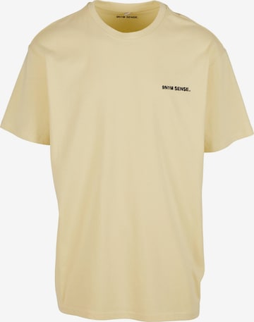 T-Shirt 'Essentials' 9N1M SENSE en jaune : devant