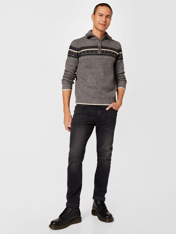 INDICODE JEANS Sweater 'Noss' in Grey