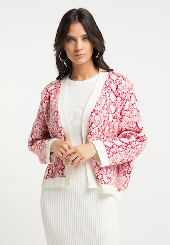 faina Knit Cardigan in Pink: front