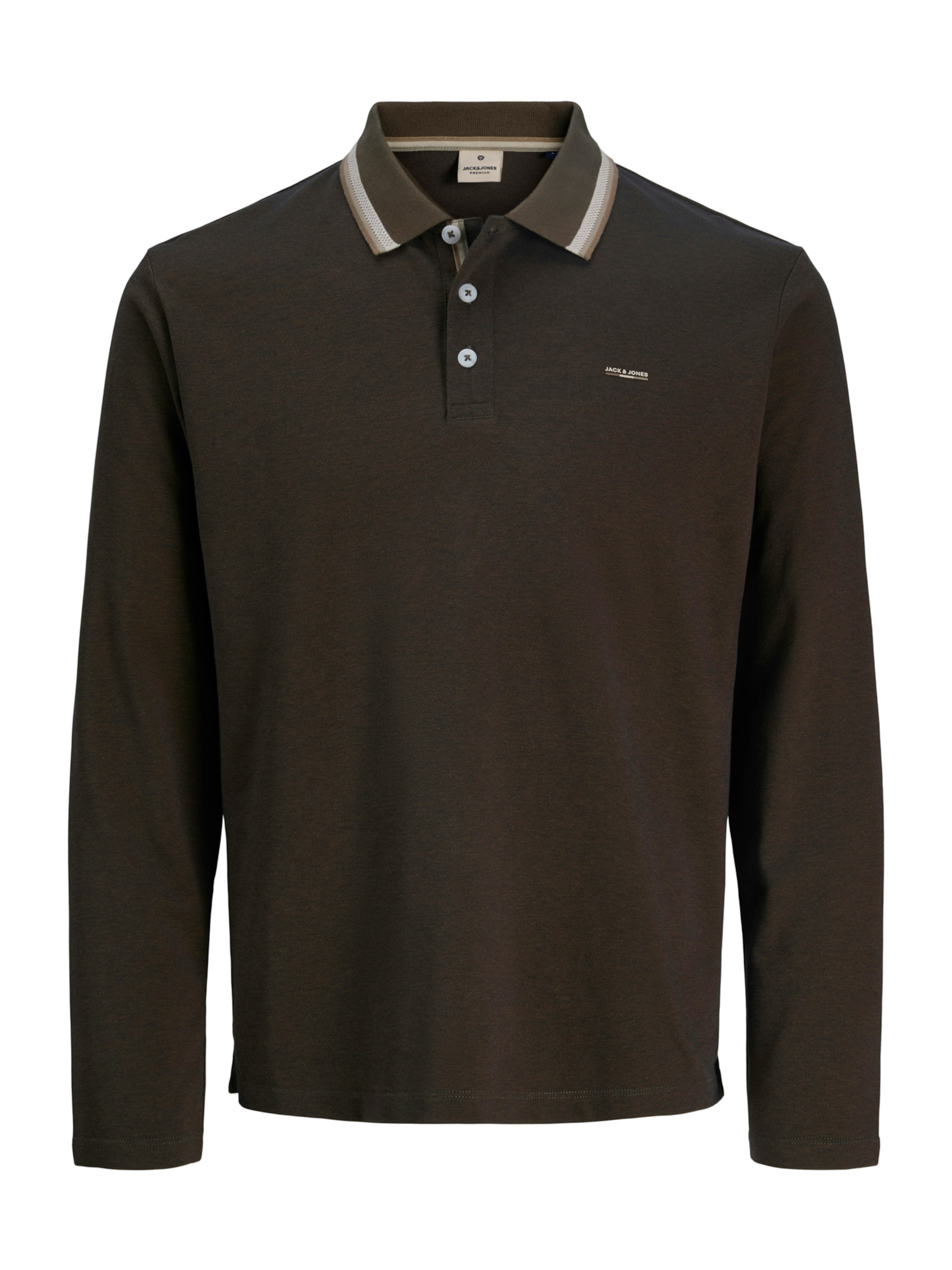 Jack & Jones Plus T-shirt 'JPRBLUALVES' i brun: framsida